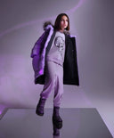 Кадифен панталон сив за МОМИЧЕ основен изглед