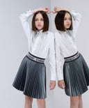 Пола от еко кожа в благороден цвят металик от Gulliver