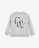 Hanorac mare din velur gri de la Gulliver