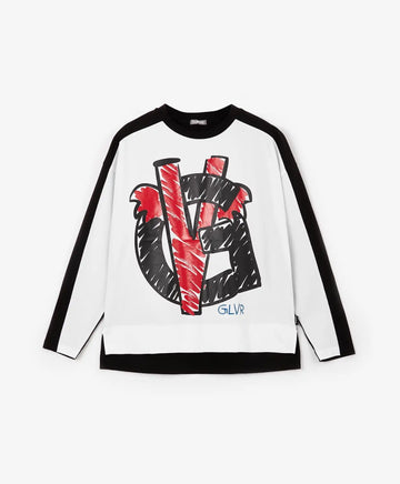 Bluza cu formă largă și mâneci lungi Gulliver