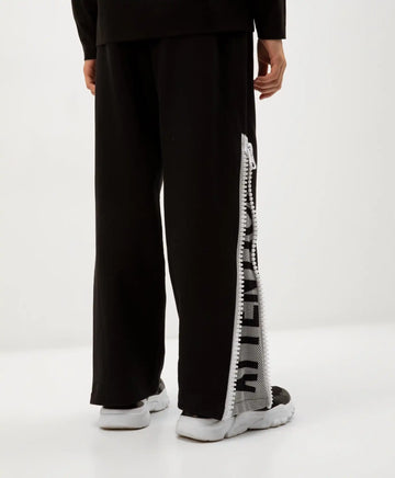 Pantaloni cu talie elastică, negri, Gulliver