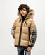 Geacă de iarnă bej cu elemente reflectorizante, Gulliver