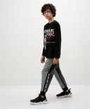 Панталони плетени сив за МОМЧЕ основен изглед