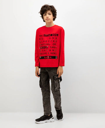 Blugi cu efect marmorat, negri, Gulliver