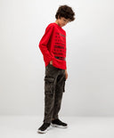 Blugi cu efect marmorat, negri, Gulliver