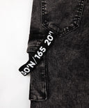 Blugi cu efect marmorat, negri, Gulliver