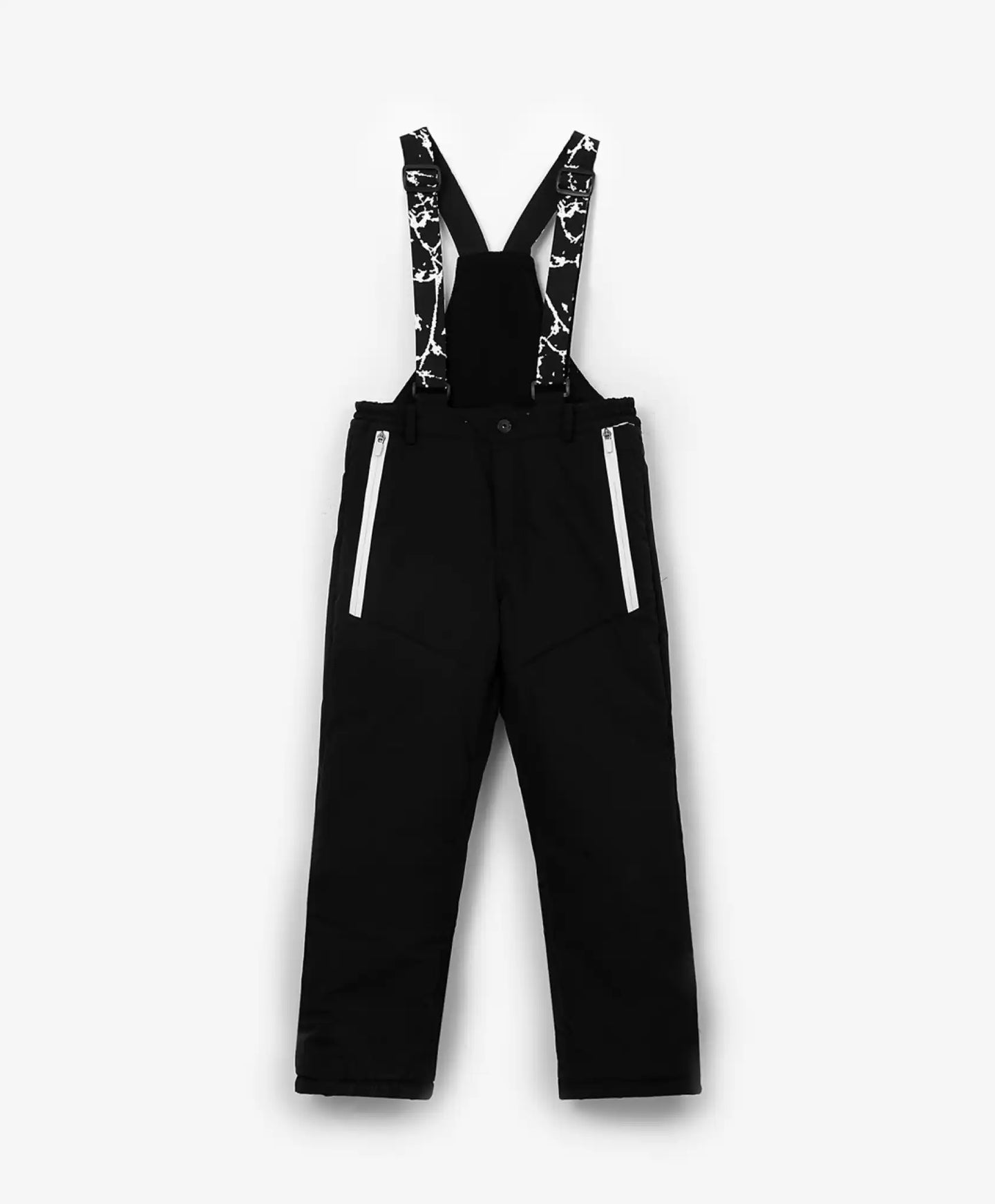 Pantalon de iarnă cu bretele elastice, negru, Gulliver