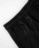 Pantaloni din piele ecologică, negri, Gulliver