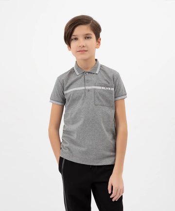 Tricou cu mâneci scurte gri Gulliver