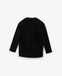 Jachetă din flanel cu buzunar și detaliu reparație, neagră, Gulliver