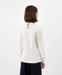 Bluză cu inserție textilă plisată în stil lăptos, Gulliver