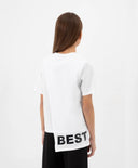 Tricou cu croială asimetrică, alb, Gulliver