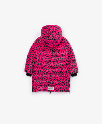 Palton roz cu blană artificială de la Gulliver