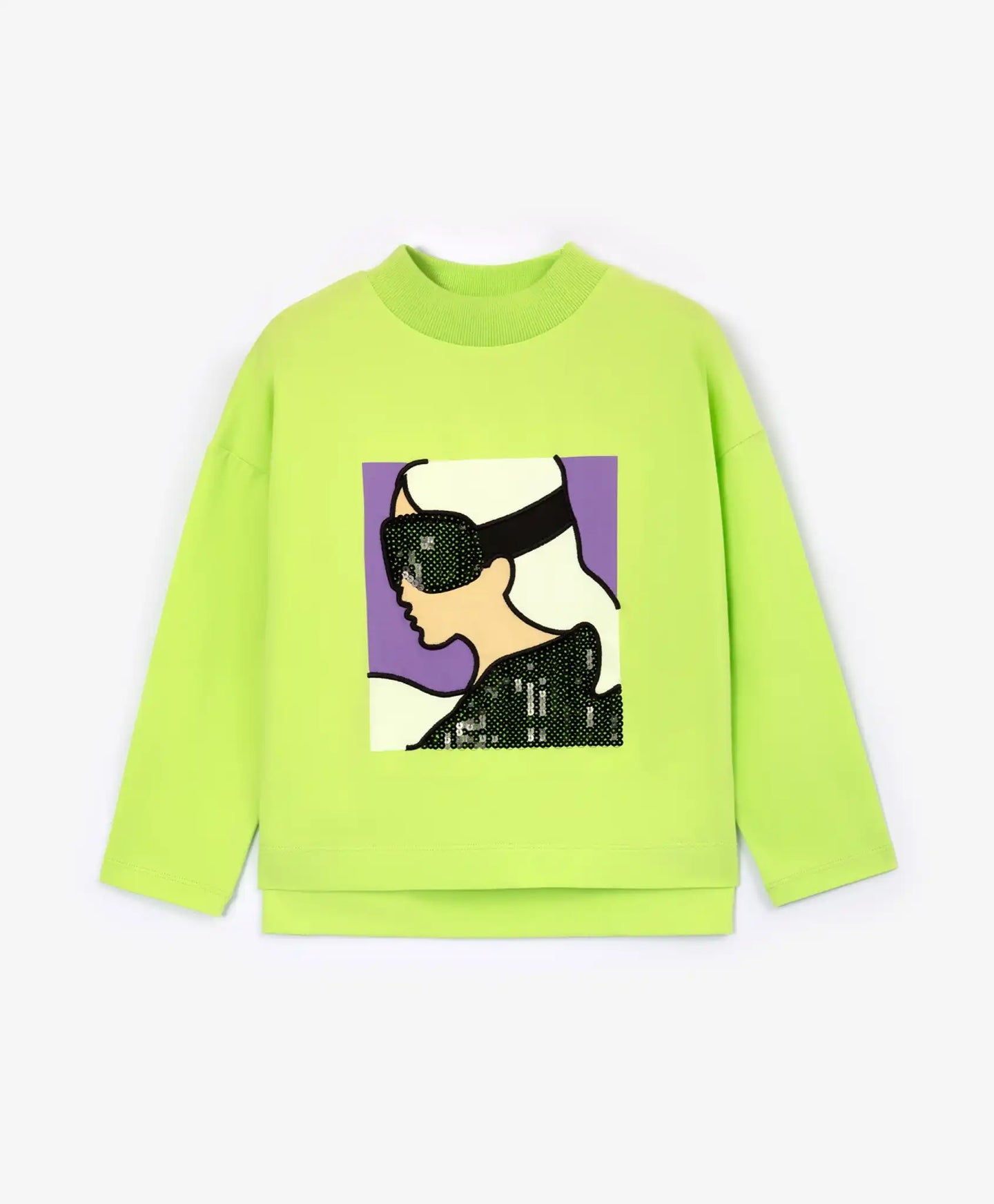 Tricou lime cu mâneci lungi de la Gulliver