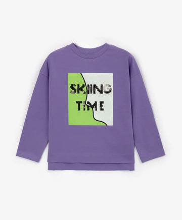 Tricou violet cu mâneci lungi de la Gulliver