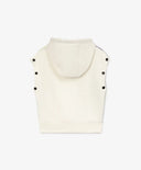 Hanorac din material fleece în culoare crem de la Gulliver