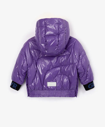 Geacă lila, strânsă de la Gulliver