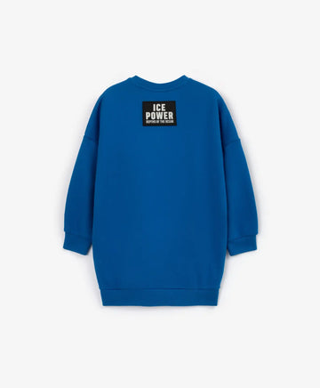 Bluză tricotată albastră din material de bumbac pentru copii de la Gulliver