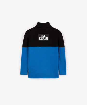 Pulover cu model de chevron în albastru, Gulliver