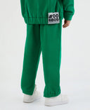 Pantaloni jogger verzi, cu curea, Gulliver