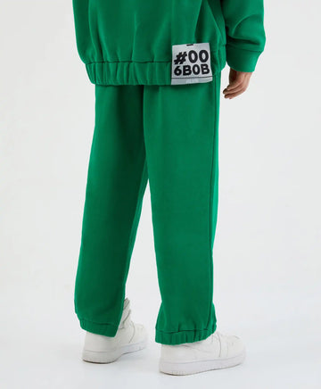 Pantaloni jogger verzi, cu curea, Gulliver