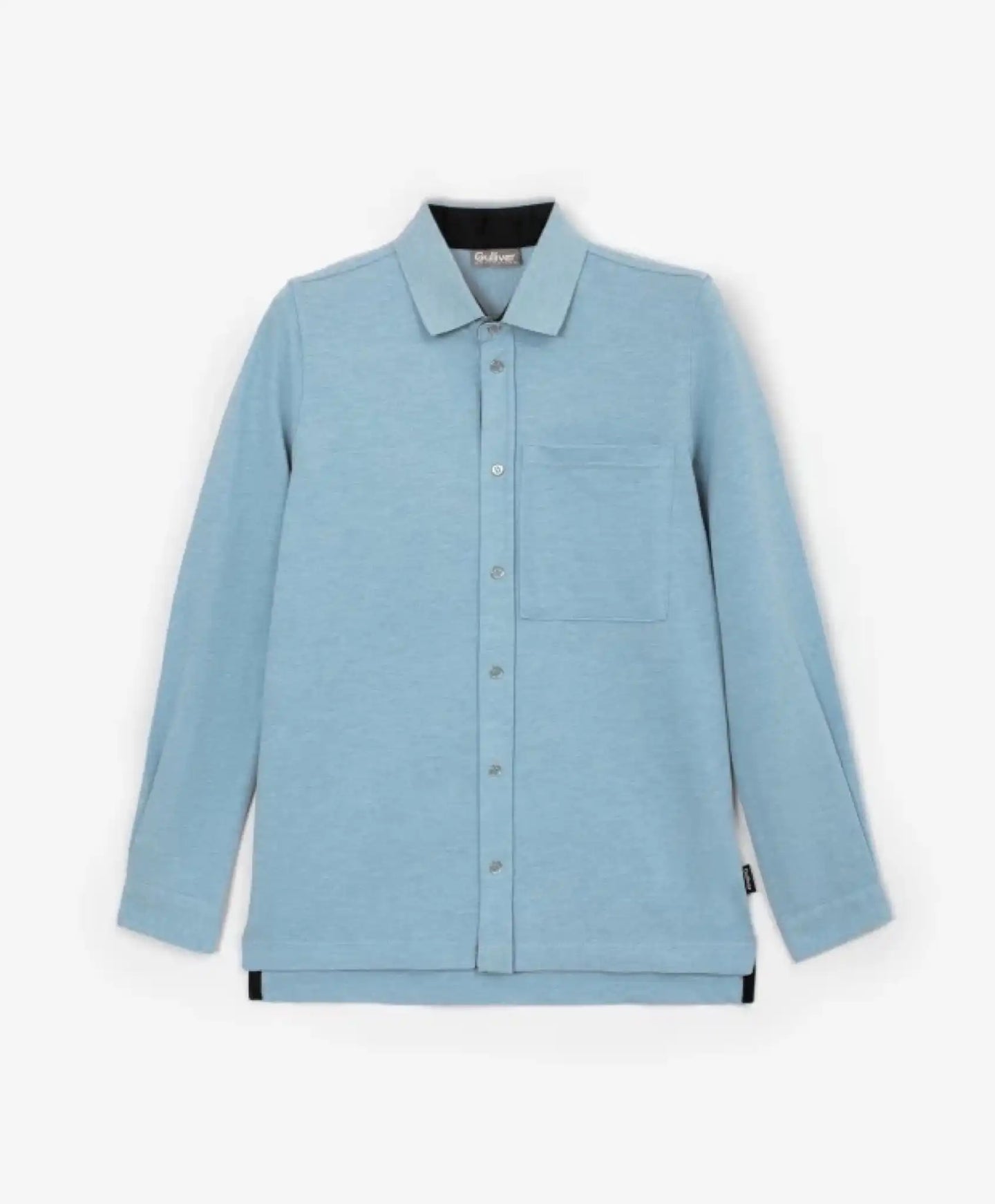 Tricou din tricot cu mâneci lungi albastru - Gulliver