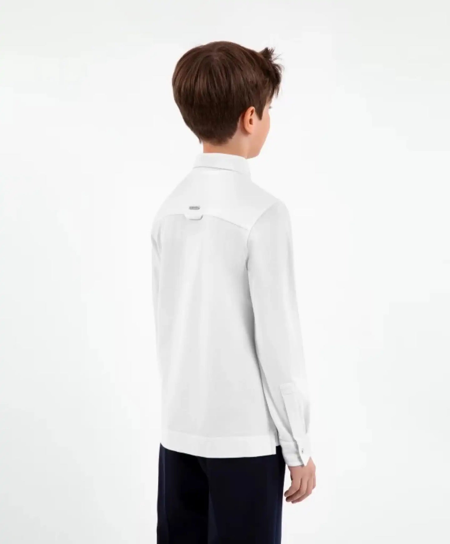 Tricou din tricot cu mâneci lungi alb - Gulliver