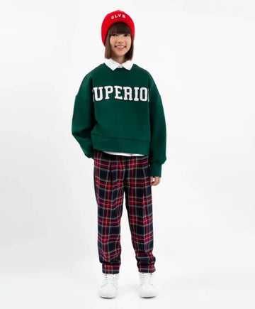 Pantaloni textili, conici spre gleznă, albaștri, Gulliver