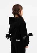 Худи с прорези на ръкавите, декорирани с репсова лента от Gulliver