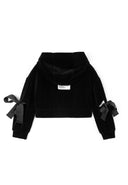 Худи с прорези на ръкавите, декорирани с репсова лента от Gulliver