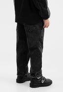 Черни дънки с висока талия силует Mom-fit от Gulliver