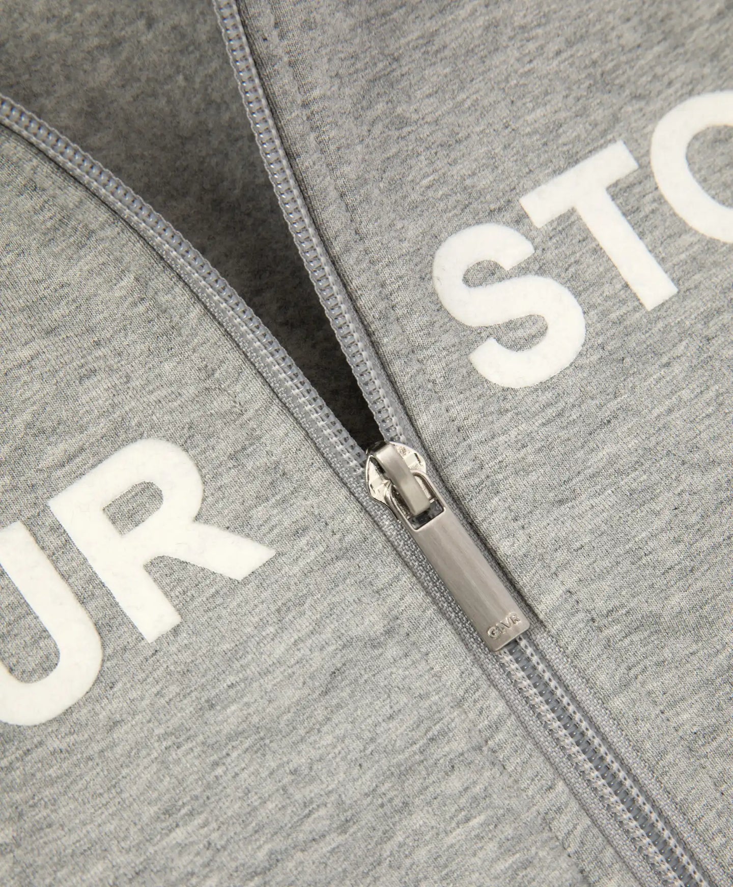 Hoodie deschis din material fleece cu imprimeu gri pentru fete Gulliver