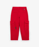 Pantaloni drepți, roșii, cu buzunare cargo, pentru fată, Gulliver