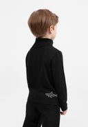 Черна поло блуза с права кройка от Gulliver