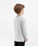 Longsleeve tricotat alb pentru băieți Gulliver