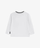 Longsleeve tricotat alb pentru băieți Gulliver