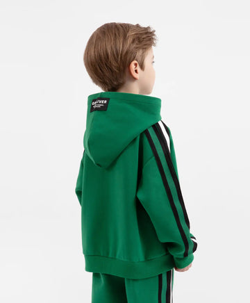 Hoodie oversized din tricot verde pentru băieți Gulliver