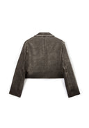 Сиво скъсено сако с винтидж излъчване от Gulliver