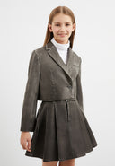 Сиво скъсено сако с винтидж излъчване от Gulliver