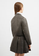 Сиво скъсено сако с винтидж излъчване от Gulliver