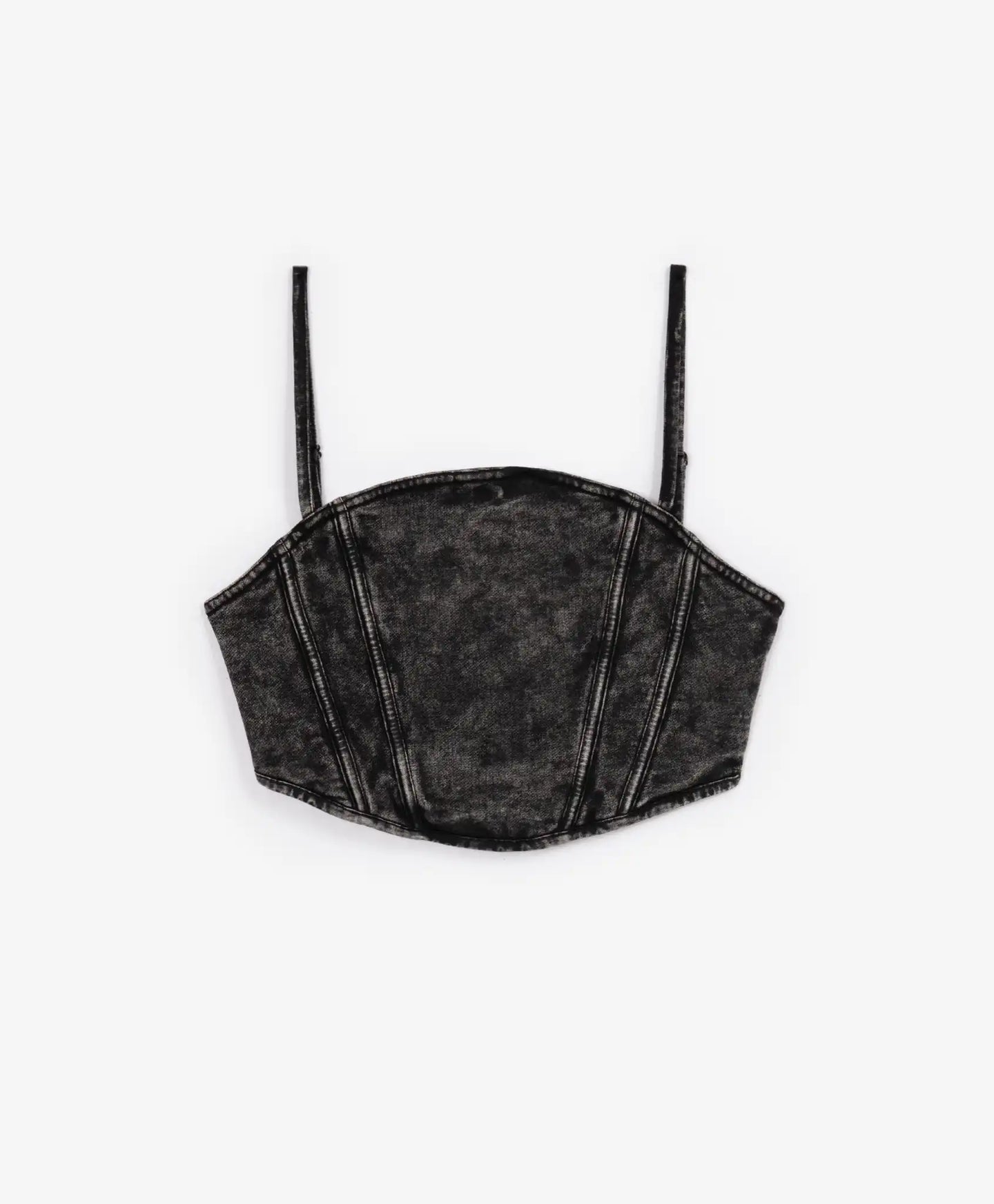 Top tricotat scurt cu efect de spălare gri pentru fete Gulliver