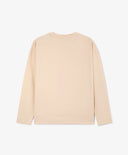 Longsleeve tricotat cu imprimeu bej pentru fete Gulliver