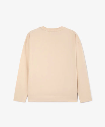 Longsleeve tricotat cu imprimeu bej pentru fete Gulliver