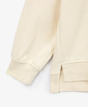 Hanorac oversized cu imprimeu asimetric crem pentru fete Gulliver