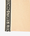 Pantaloni tricot cu dungi laterale, bej, pentru fată, Gulliver