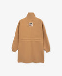 Rochie tricotată cu mâneci lungi și guler cu fermoar, maro, pentru fete de la Gulliver