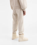 Joggeri tricot, crem, pentru fată, Gulliver