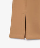 Pantaloni tricot evazați, cu tăieturi, maro, pentru fată, Gulliver