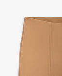 Pantaloni tricot evazați, cu tăieturi, maro, pentru fată, Gulliver