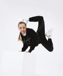 Черно худи със свободна кройка от Gulliver